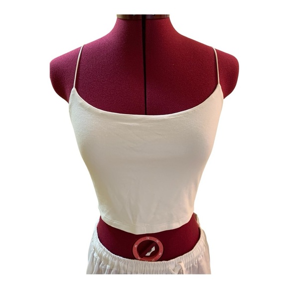 Wilfred Free Tops - Wilfred String Shoulder Strap Fitted Cropped Camisole